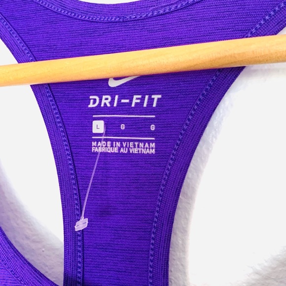 Like New Clemson Tigers Nike Women's Touch Performance Racerback Tank Top Purple - Picture 5 of 6